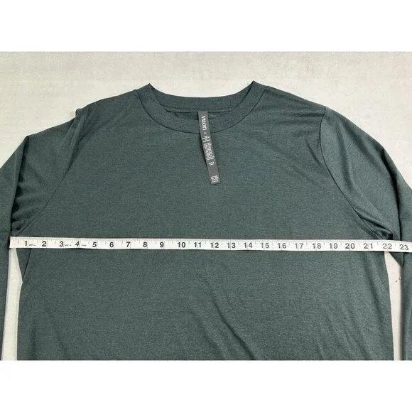 Vuori Daydream Crew Long Sleeve In Green Cape Heather Womens XL Read - Picture 8 of 11